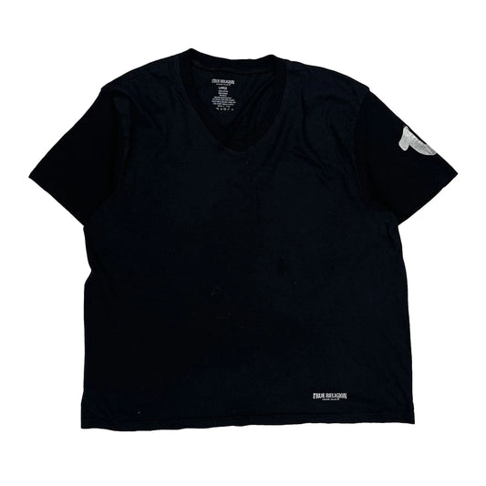 Vintage True Religion T-Shirt - Large Black Cotton