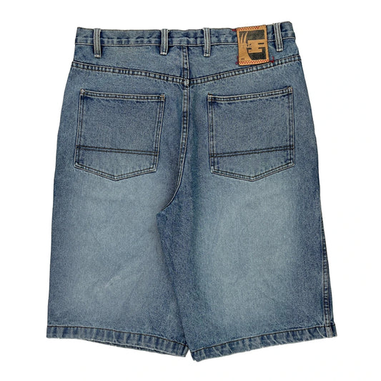 Phat Farm Denim Shorts - 34W 14L Blue Denim
