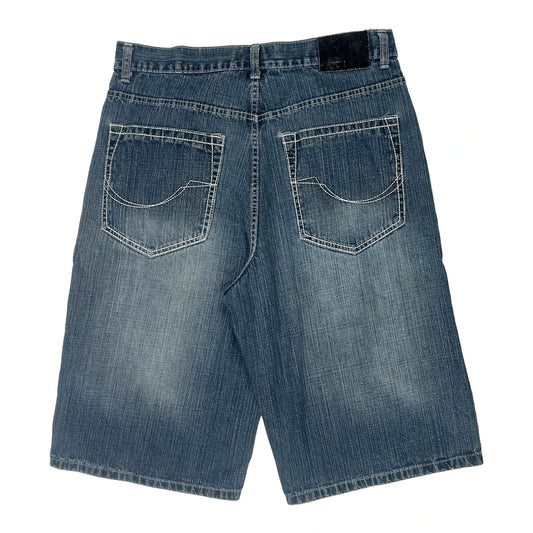 Unbranded Baggy Denim Shorts - 33W 15L Light Wash Denim