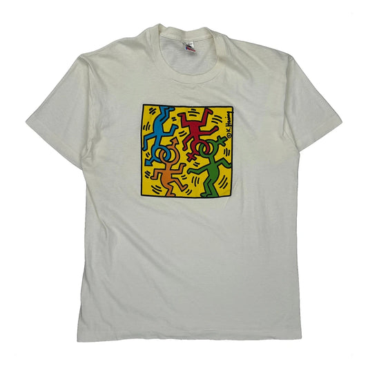 Keith Harring Fruit Of The Loom Graphic T-Shirt - XL Multicoloured Cotton