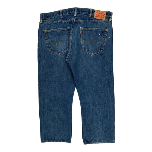 501 Levis Jeans - 38W 24L Blue Cotton
