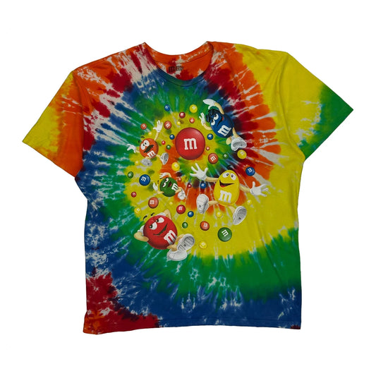 M&M'S Characters M&M Tie-Dye T-Shirt - XL Multicoloured Cotton