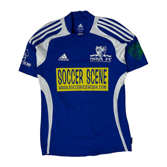 Nova Fc Syl Nationals Adidas Football Shirt - Small Blue Polyester