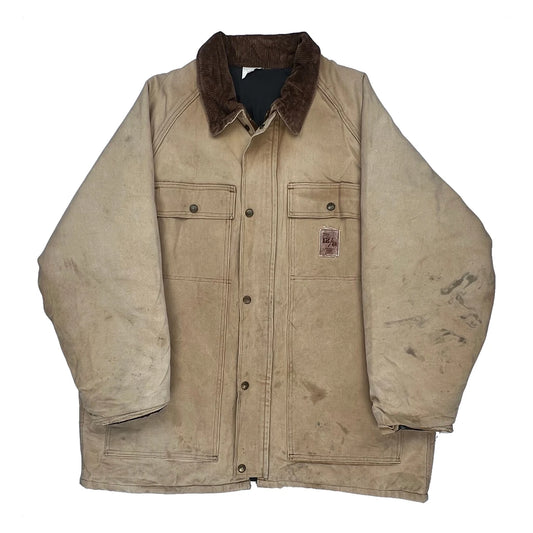 Unbranded Workwear Jacket - XL Beige Cotton