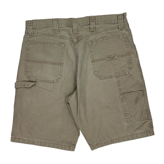 Wrangler Carpenter Shorts - 38″ Waist Beige Cotton