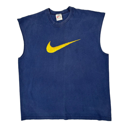 Made In USA Nike Vest - 2XL Blue Cotton