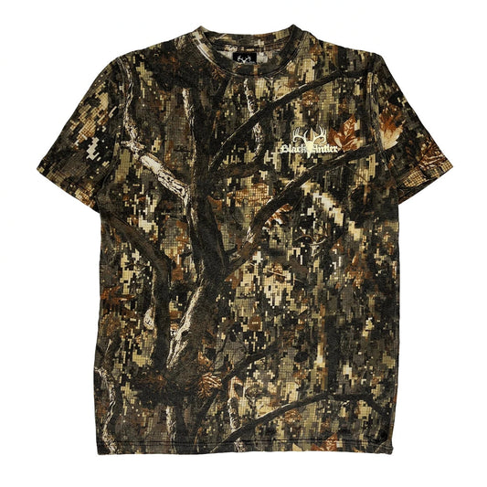 Black Antler Camo T-Shirt - Medium Camo Cotton