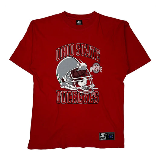 Ohio State Buckeyes Starter College T-Shirt - Medium Red Cotton