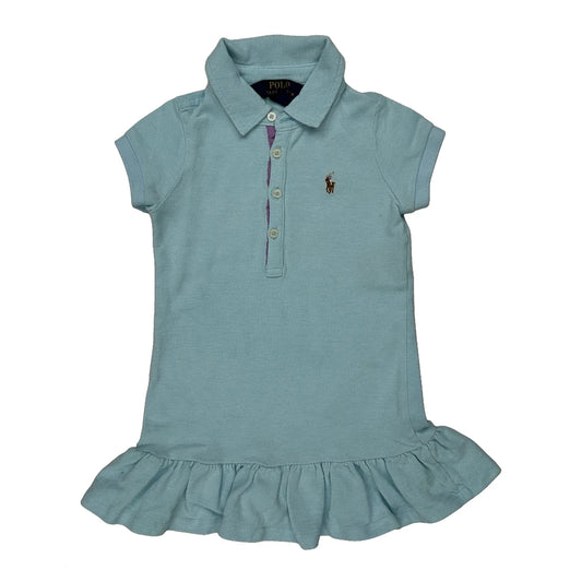 Vintage Age 2 Polo By Ralph Lauren Dress - XS Blue Cotton