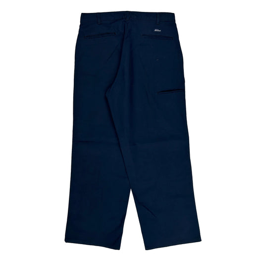 Dickies Trousers - 34W 30L Navy Polyester Blend