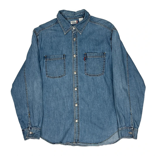 Levis Denim Shirt - Large Blue Cotton