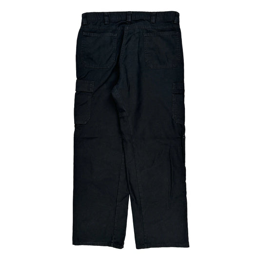 Dickies Cargo Trousers - 34W 31L Black Cotton