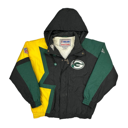 Green Bay Packers N.F.L. Pro Line Apex One Nfl Windbreaker - Large Black Nylon