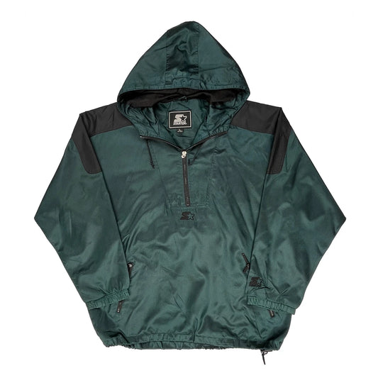 Vintage Starter Anorak - Large Green Polyester
