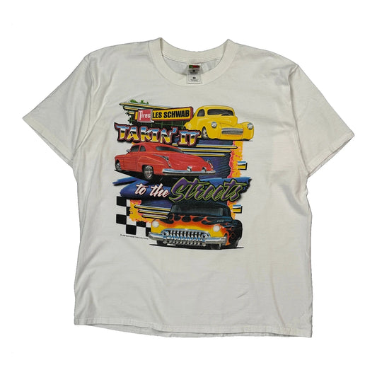 Fruit Of The Loom Graphic T-Shirt - XL White Cotton