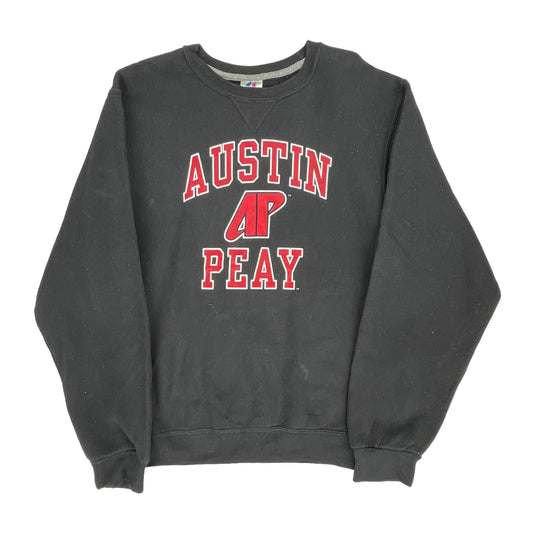 Austin Peay Russell Athletic College Sweatshirt - Small Black Cotton Blend