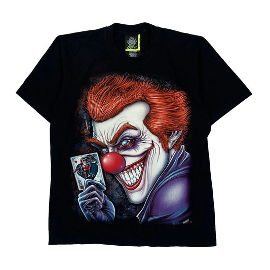 Joker Glow In The Dark Rock Eagle Single Stitch T-Shirt - Large Black Cotton