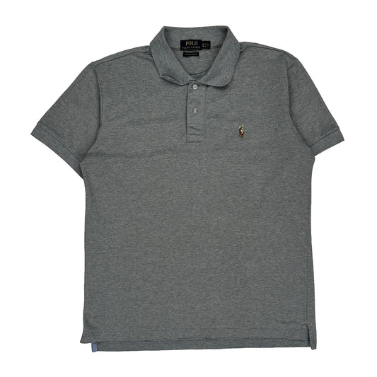 Polo By Ralph Lauren Slim Fit Polo Shirt - Medium Grey Cotton
