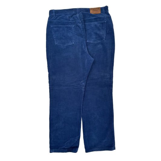 Polo By Ralph Lauren Trousers - 33W 30L Blue Corduroy