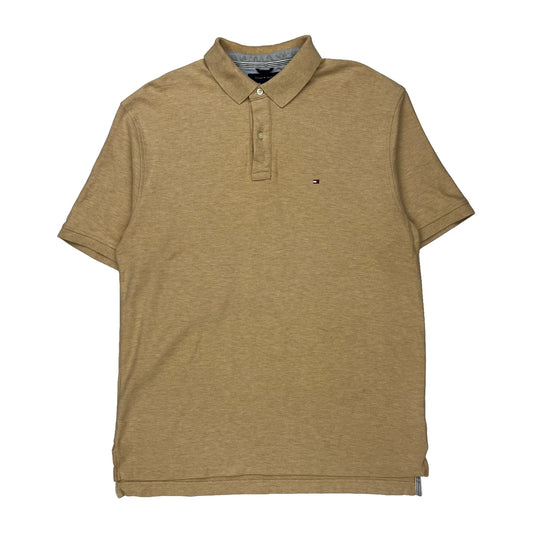Tommy Hilfiger Polo Shirt - XL Beige Cotton