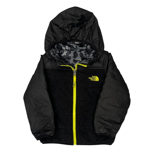 Age 4 The North Face Reversible Fleece Jacket - 2XS Black Polyester