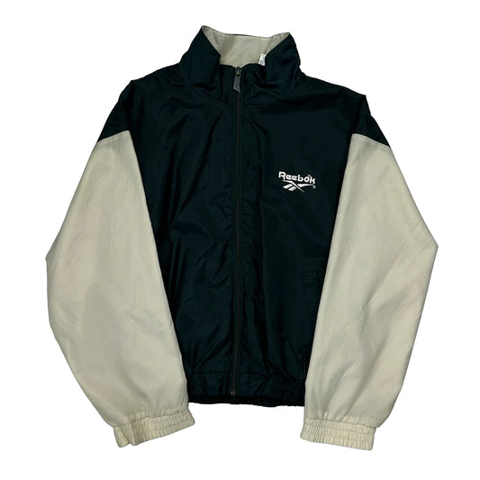 Reebok Spellout Windbreaker - Medium Black Nylon