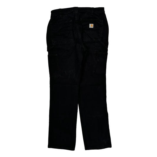 Carhartt Carpenter Trousers - 28W UK 8 Black Cotton