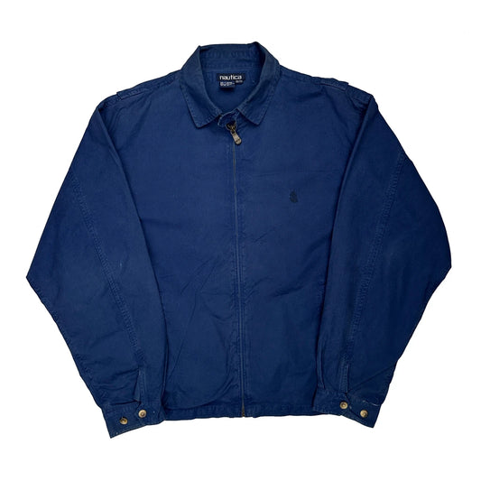 Nautica Harrington Jacket - 2XL Blue Cotton