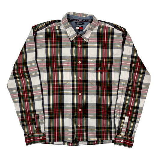 Tommy Jeans Checked Shirt - Large Multicoloured Cotton
