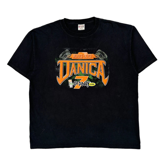 Godaddy Chase Authentics Nascar T-Shirt - 2XL Black Cotton