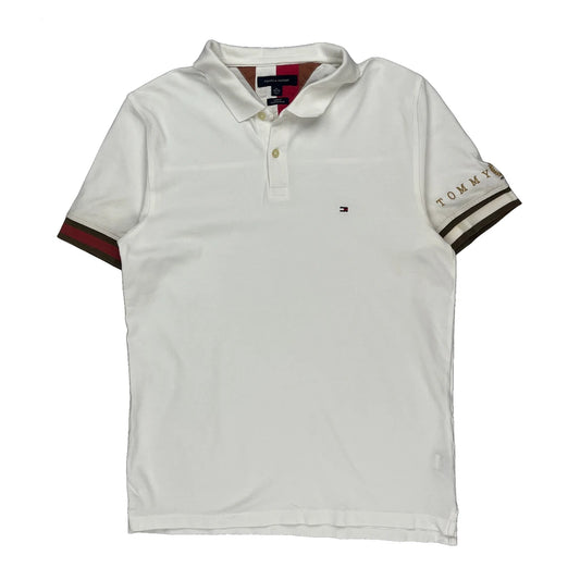 Tommy Hilfiger Slim Fit Polo Shirt - XL White Cotton