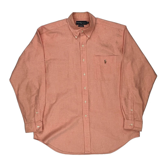 Ralph Lauren Shirt - Large Orange Cotton