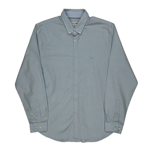 Lacoste Slim Fit Shirt - XL Blue Cotton