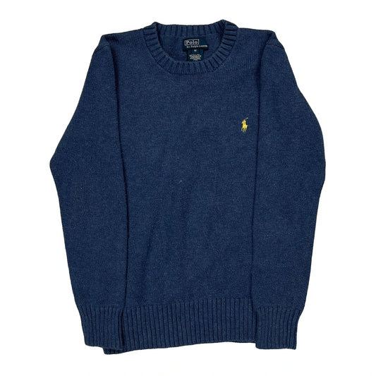 Polo By Ralph Lauren Jumper - Medium Blue Cotton