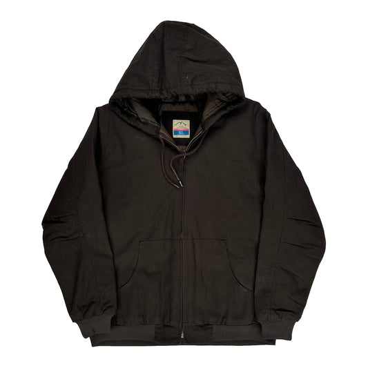 Vintage Blue Mountain Workwear Jacket - XL Black Cotton