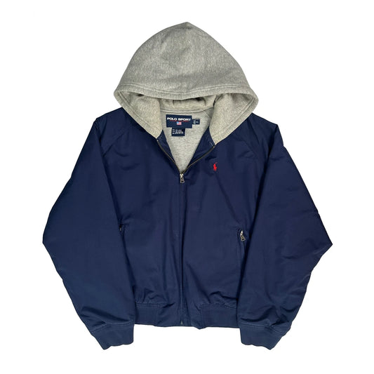 Polo Sport Bomber Jacket - XL Blue Cotton