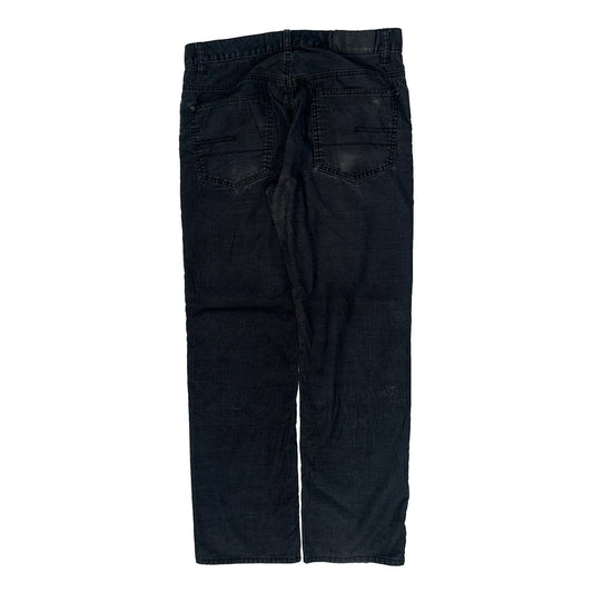 Vintage Calvin Klein Jeans Cord Trousers - 32W 31L Black Corduroy