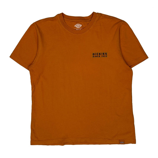 Since 1922 Dickies Graphic T-Shirt - Medium Orange Cotton