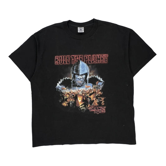 Planet Of The Apes Delta Graphic T-Shirt - XL Black Cotton