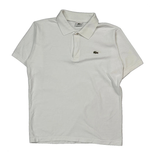 Lacoste Polo Shirt - Medium White Cotton