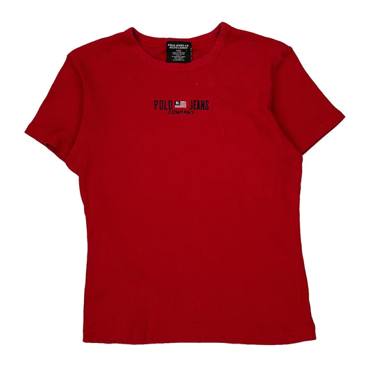 Polo By Ralph Lauren T-Shirt - Large Red Cotton