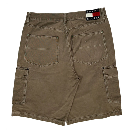 Tommy Jeans Cargo Shorts - 36W 11L Brown Cotton