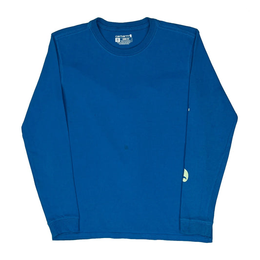 Carhartt Long Sleeve T-Shirt - XS Blue Cotton