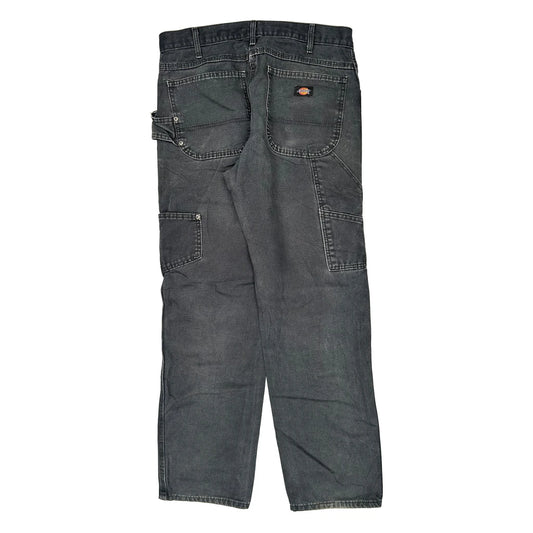 Dickies Carpenter Trousers - 34W 32L Grey Cotton