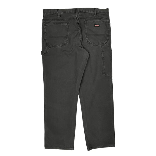 Dickies Carpenter Trousers - 38W 32L Black Cotton