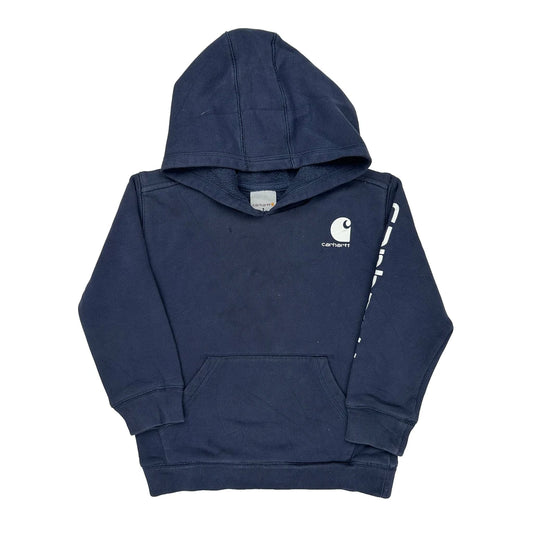 Age 5 Carhartt Hoodie - Small Navy Cotton