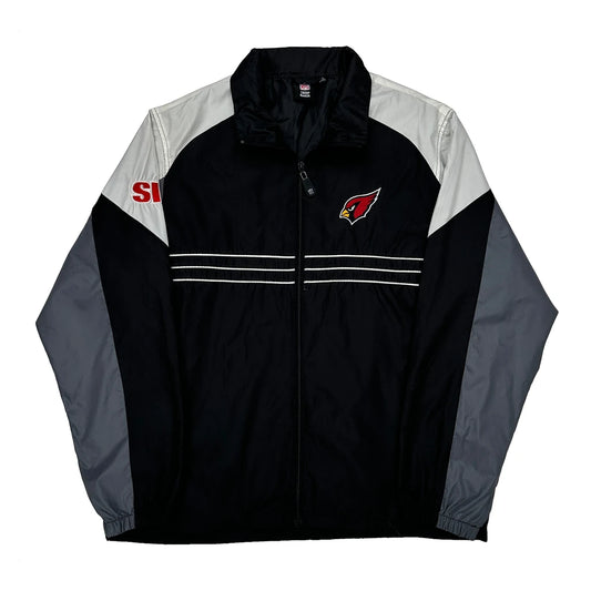 Vintage Arizona Cardinals Reebok Nfl Track Jacket - Large Black Polyester