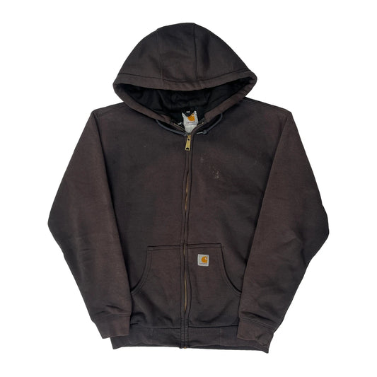 Carhartt Hoodie - Large Brown Cotton Blend