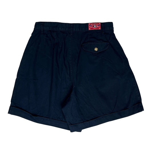 Mickey Unlimited Cartoon Chino Shorts - 28″ Waist Navy Cotton