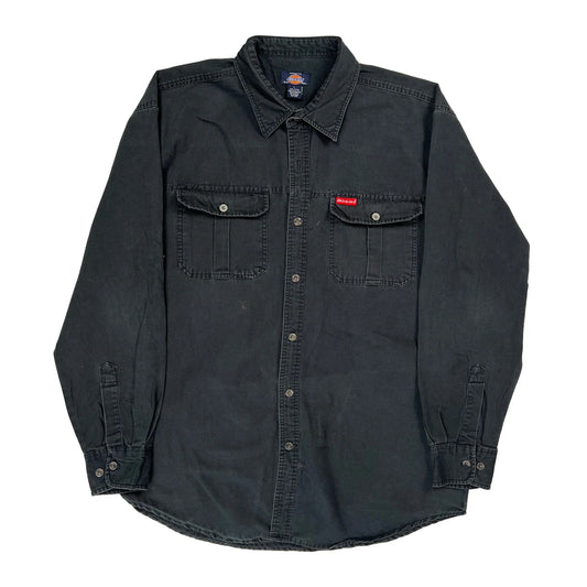 Dickies Shirt - Large Black Cotton